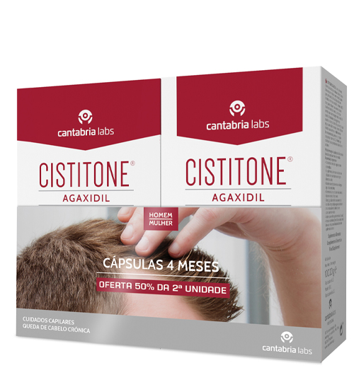 Cistitone Agaxidil Queda de Cabelo Crónica 4 Meses